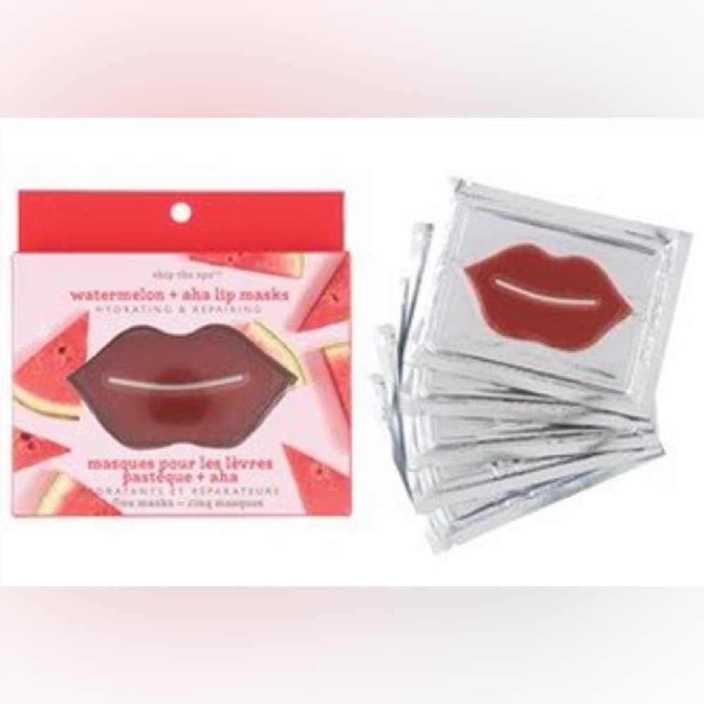 Watermelon + AHA Lip Masks 5 Pack Hydrate & Repair